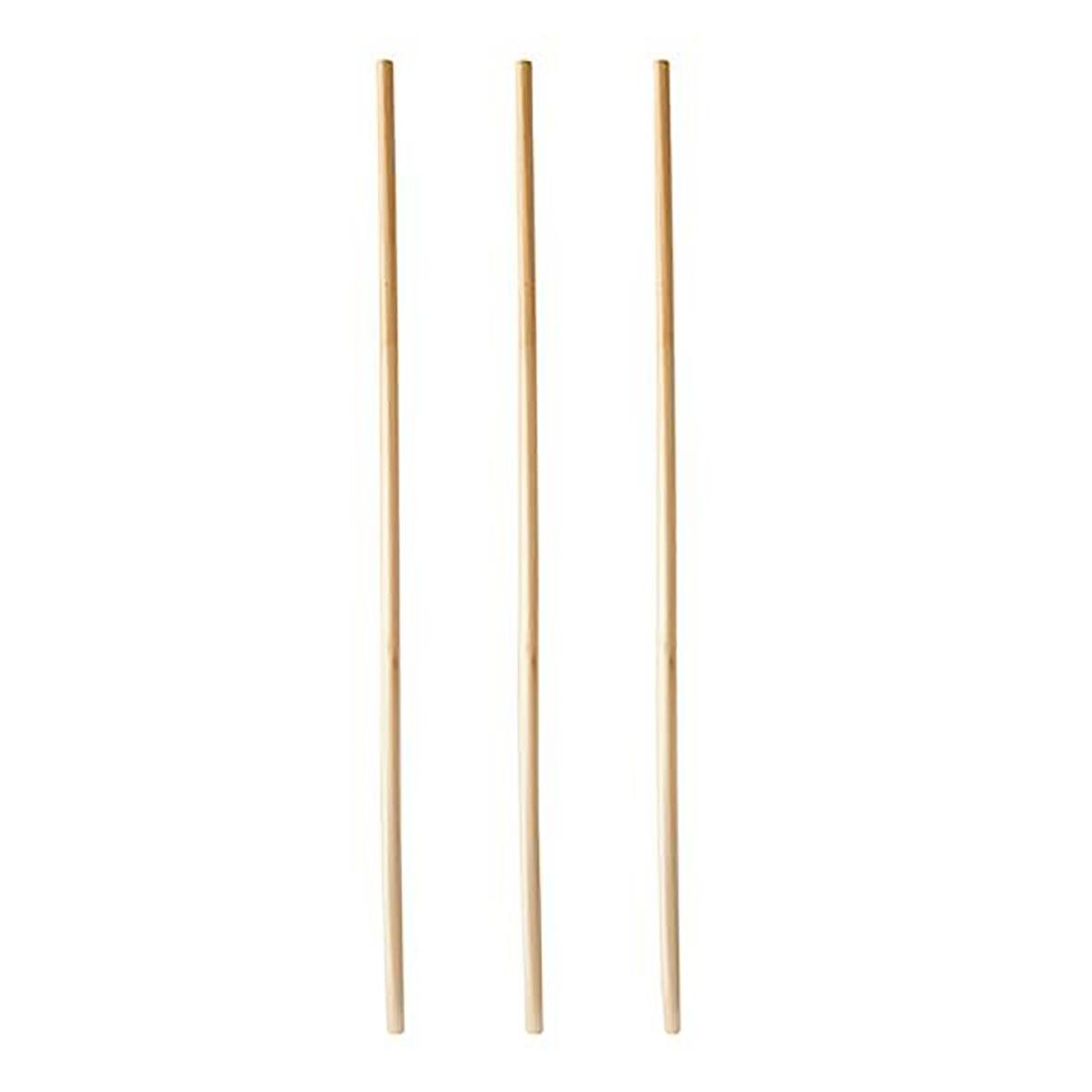 Tre trässugrör med diameter 4 mm och längd 200 mm