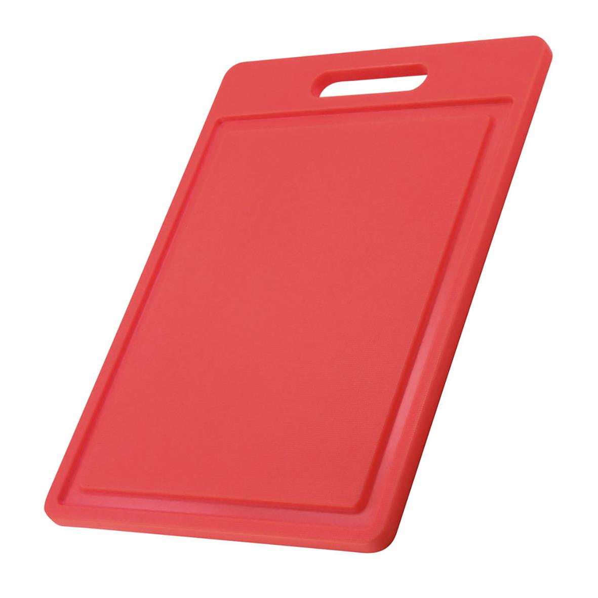 Röd skärbräda av polypropylene, 35x25x1,2cm, lätt att hantera och rengöra