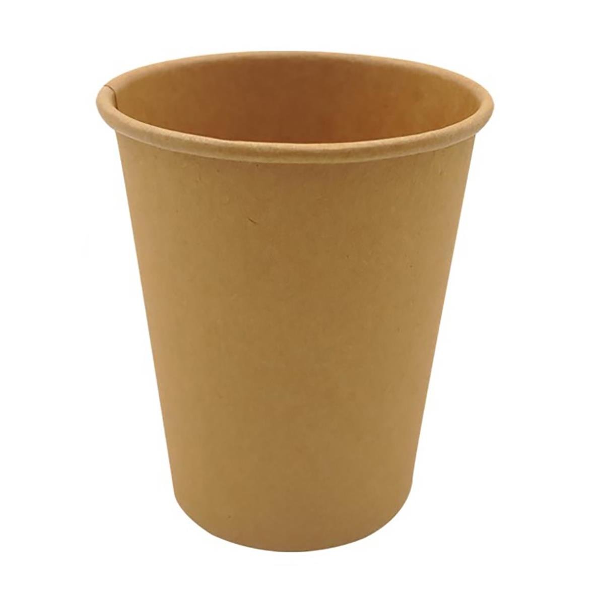 En brun pappersmugg av papper, kapacitet 24cl, från AllOffice SW