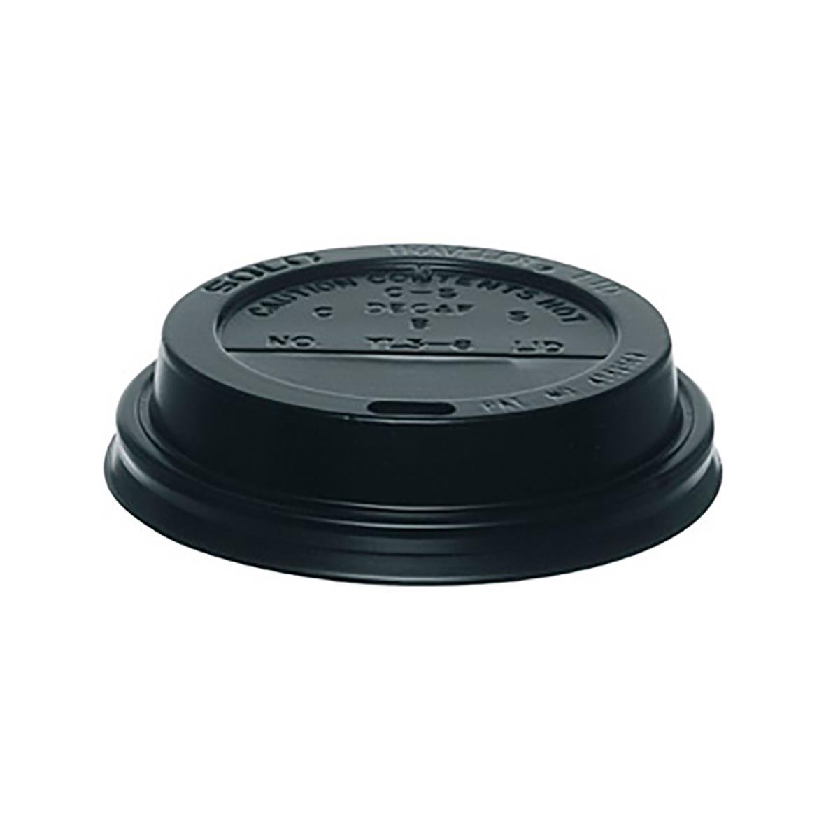 Svart lock till pappersmugg AllOffice PS 24cl