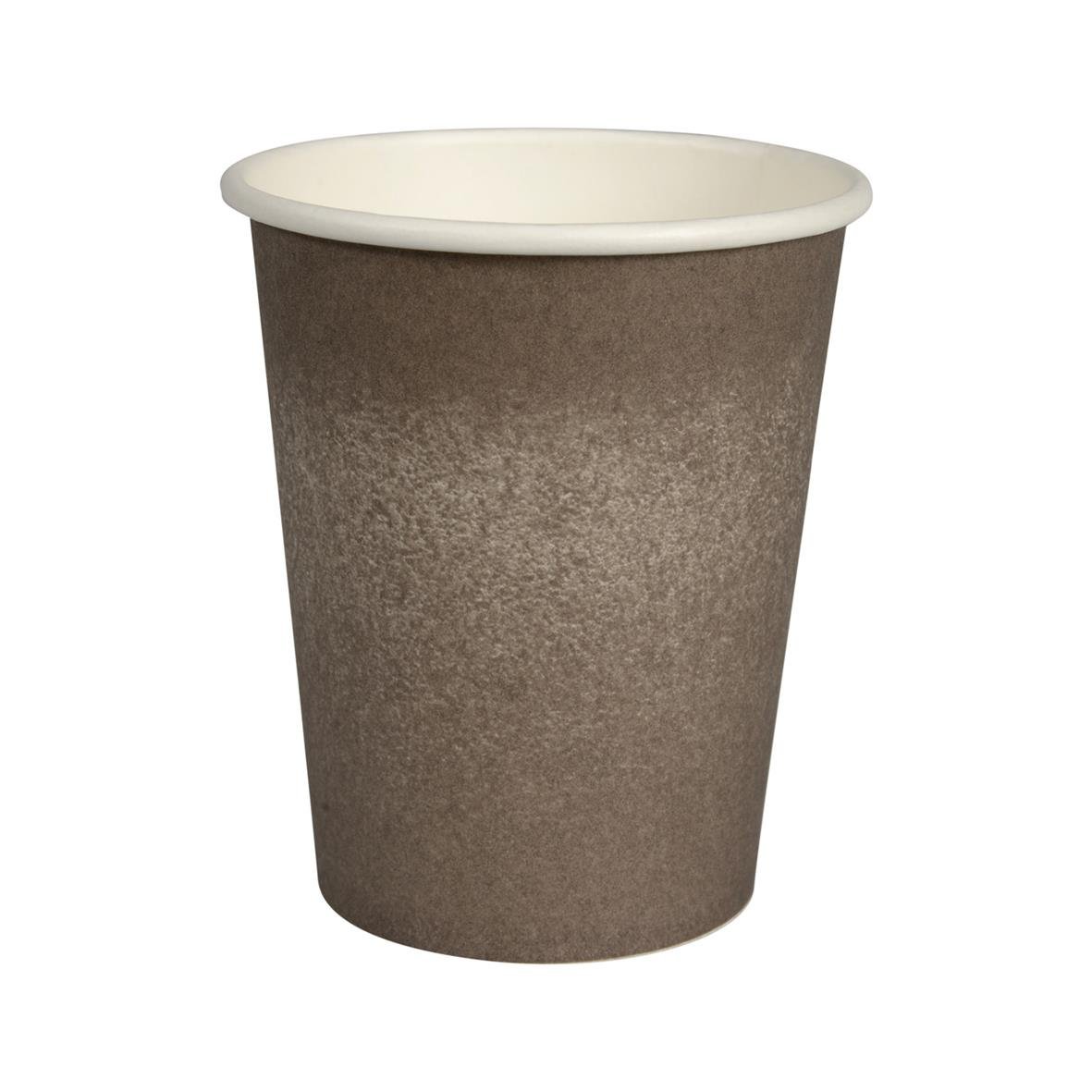 Grå pappersmugg med svanmotiv och 24cl volym