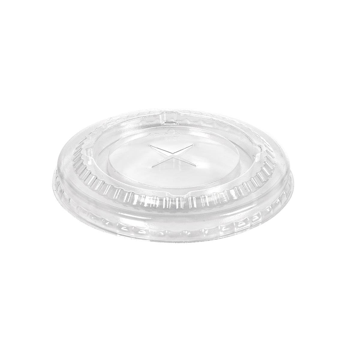 Klar lock till pappersmugg Duni rPET X-Hål för 35/47/59cl