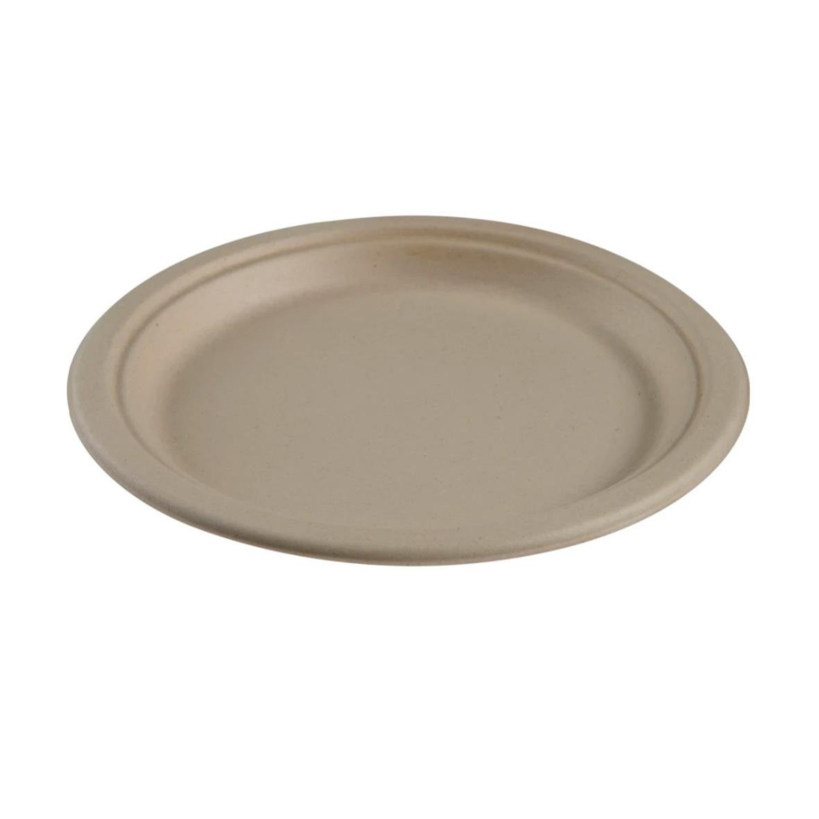 Tallrik Miljö Bagasse Komposterbar Beige 18cm