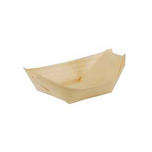 Skål Eco trä båt 11x6,5cm