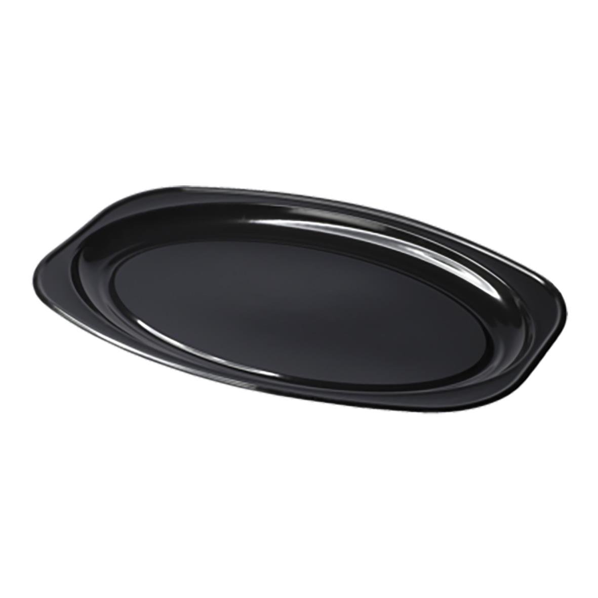 Svart uppläggningsfat i medium storlek 430x290mm