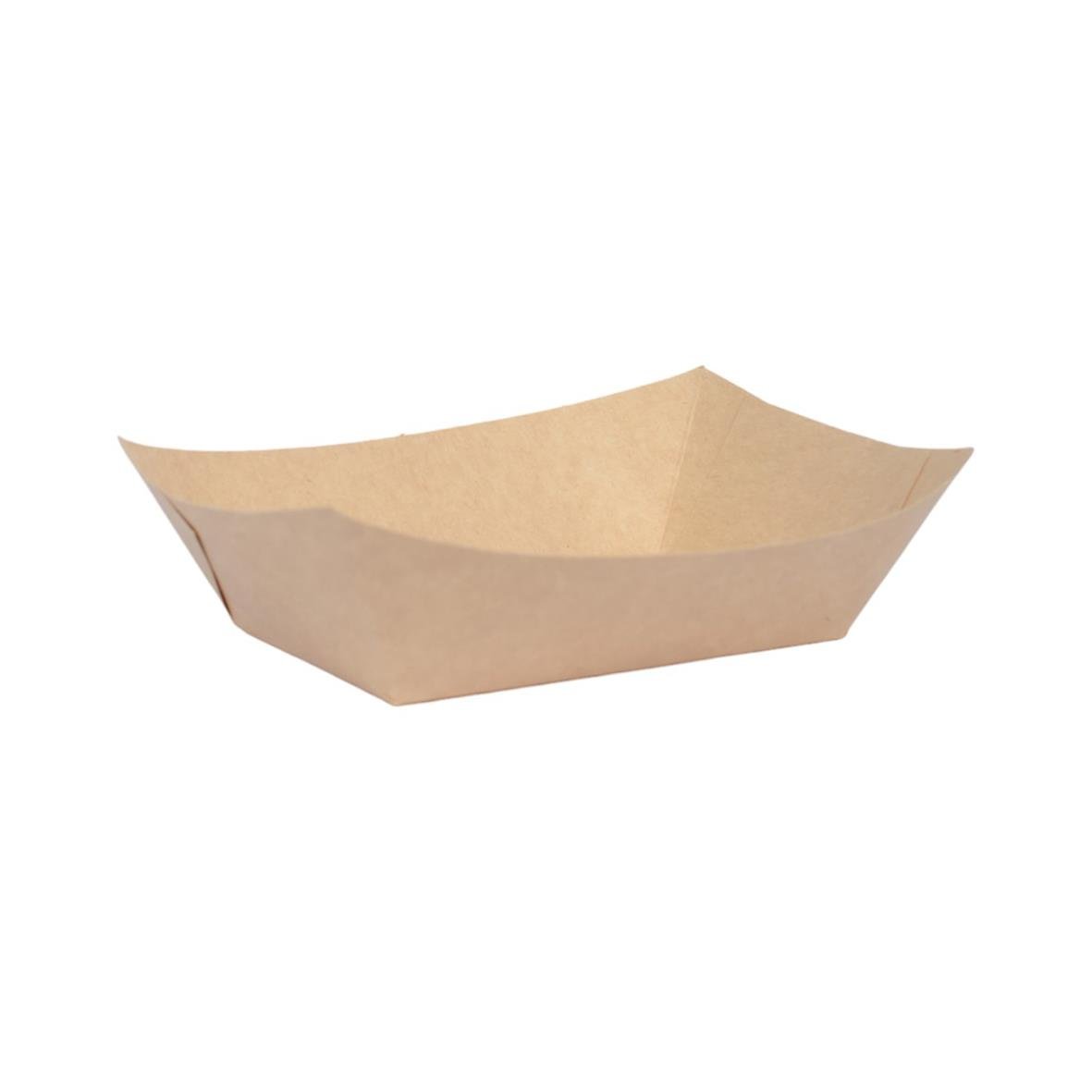 Brunt pappersfack för mat, 160x120x45mm