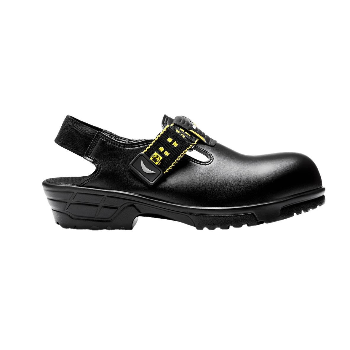 Skyddstoffel Arbesko 187 i storlek 45, svart, robust arbetskänga med tåskydd och snörning