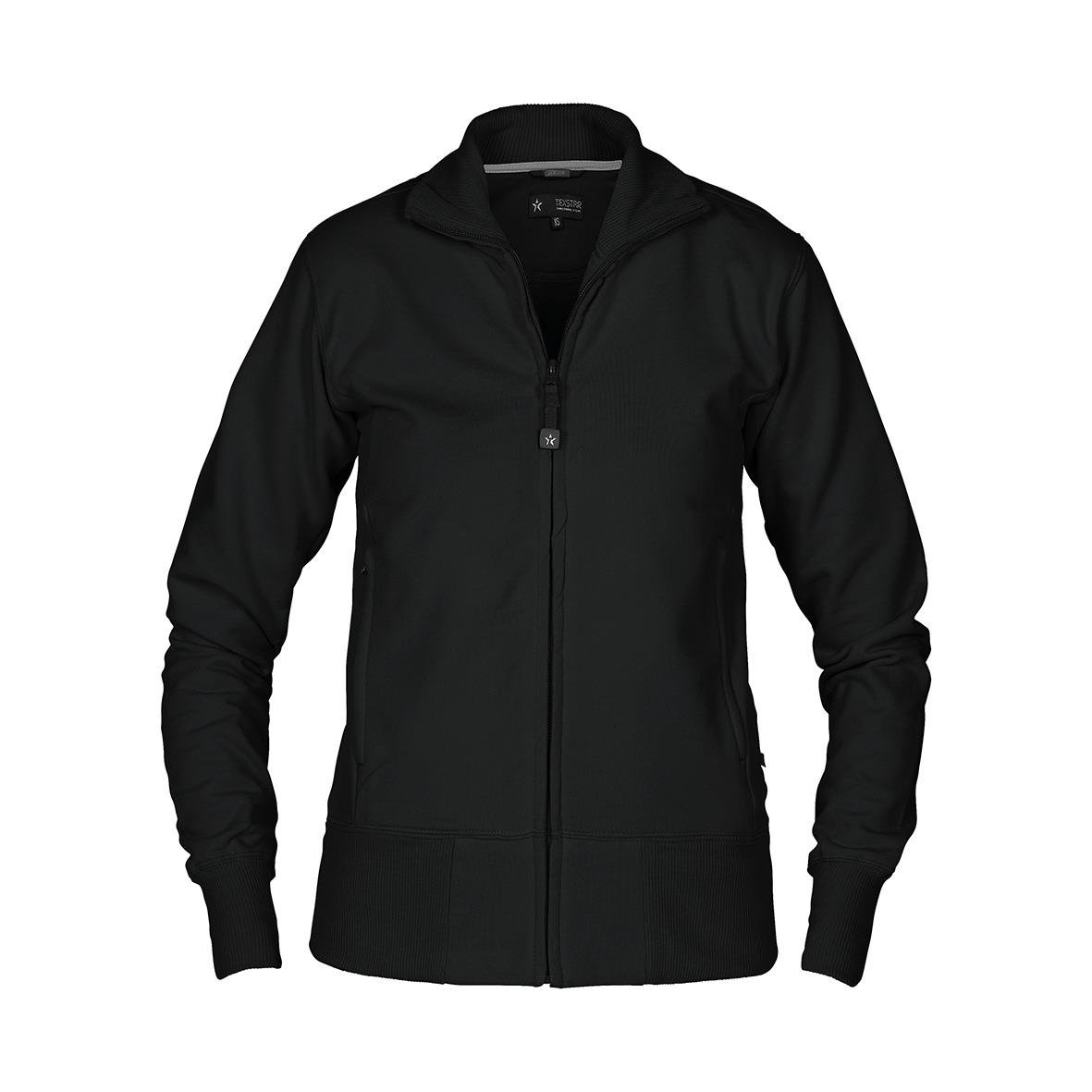 Svart sweatshirt Texstar WC04 Dam i storlek XL