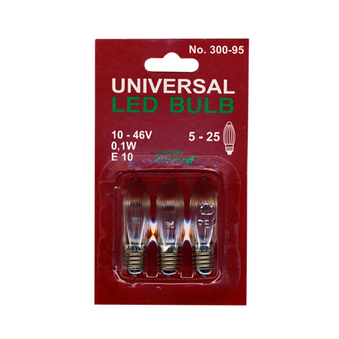 Reservlampa Universal LED 0,2W Varmvit 83100145
