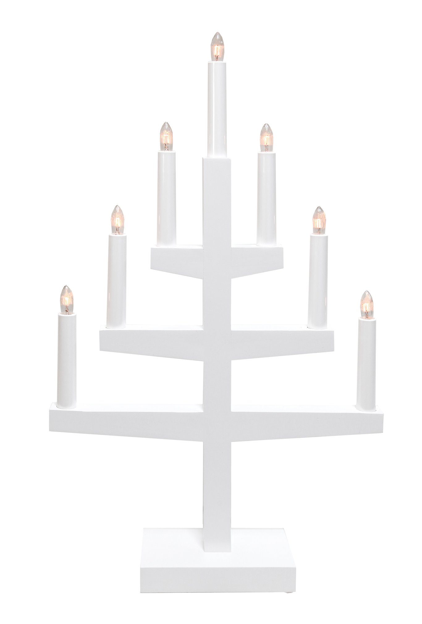 Ljusstake Trapp Vit 33,5x53,5cm