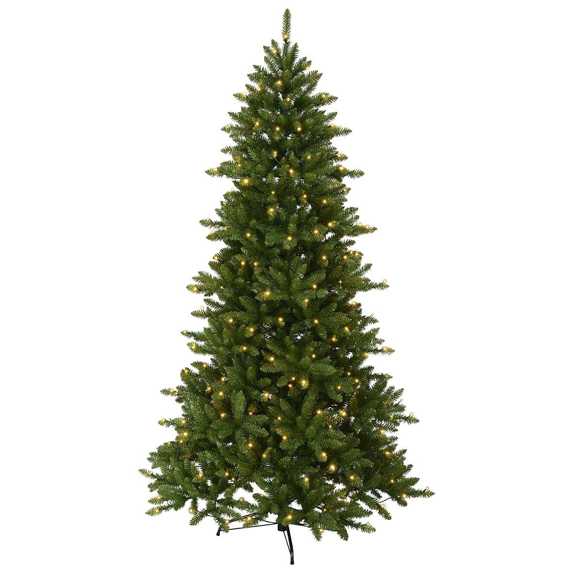 Julgran med 280 LED-lampor, 210 cm hög