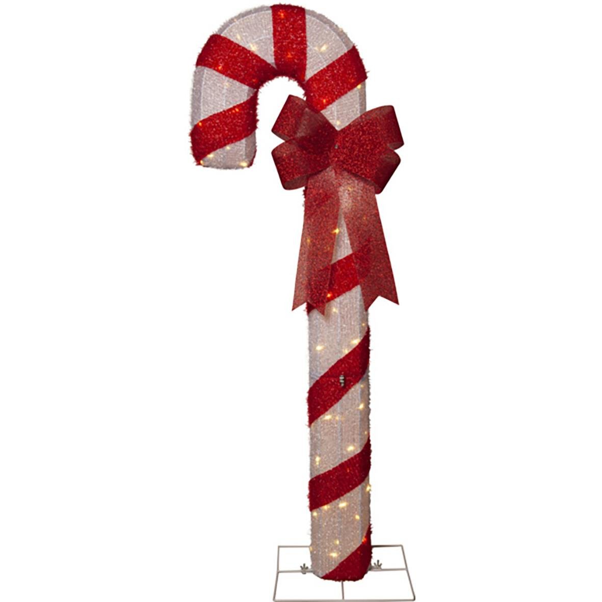 Juldekoration Candycane med 75 LED-lampor, 150 cm lång