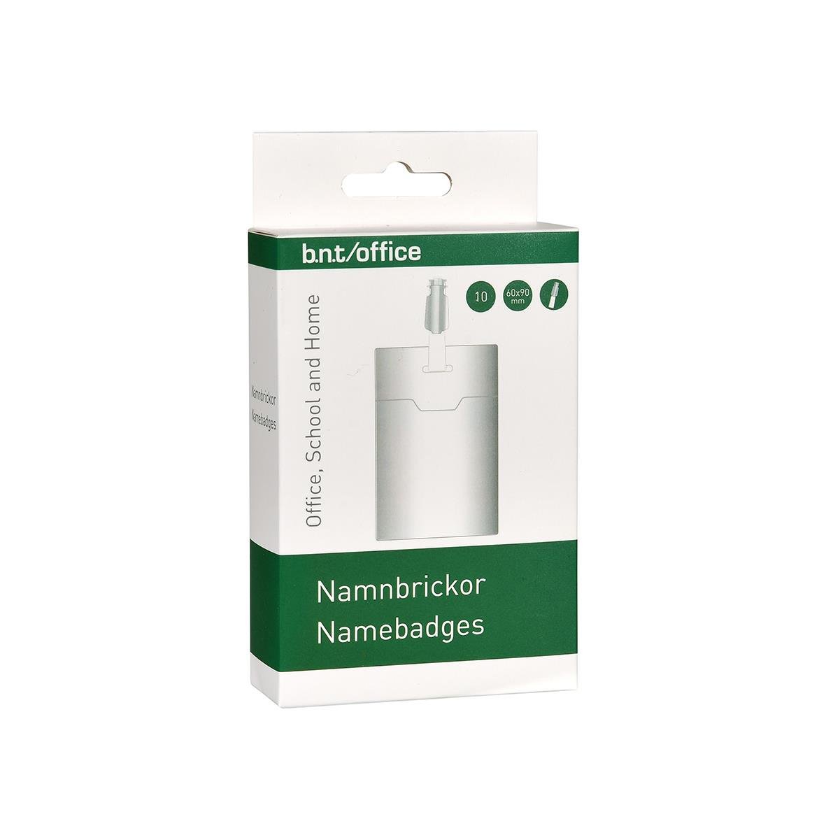 Namnskylt Clips Stående 60x90mm i förpackning