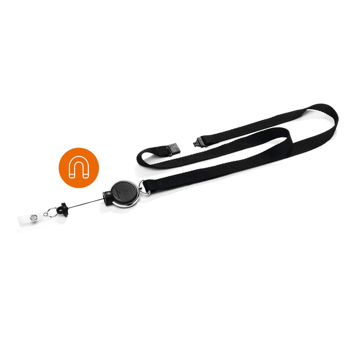Svart nyckelband med Jojo Durable Strong 8330 och svart nackband