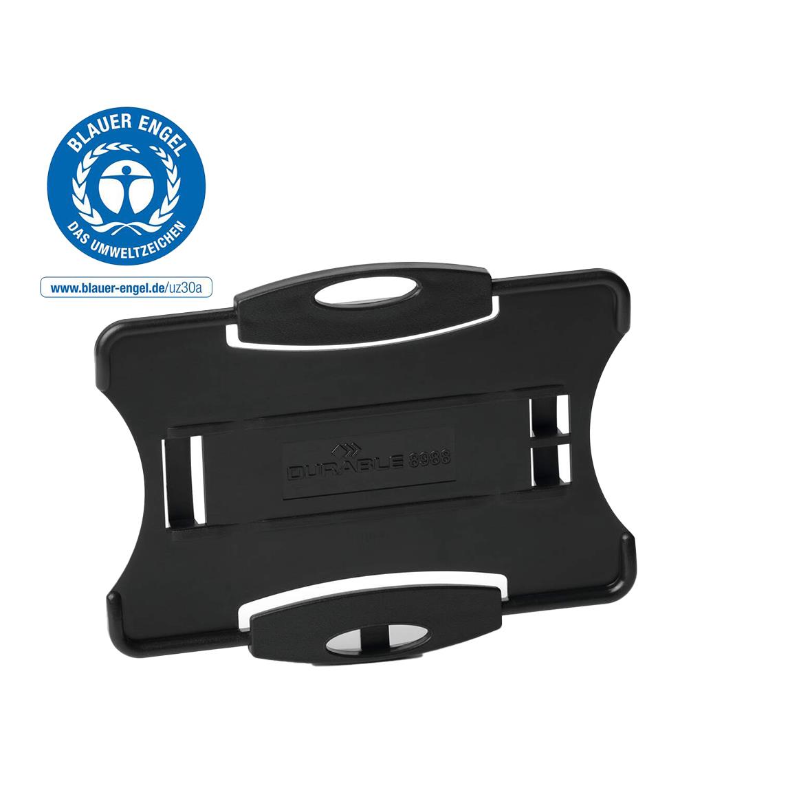 Svart korthållare Durable ECO för ett kort, robust design