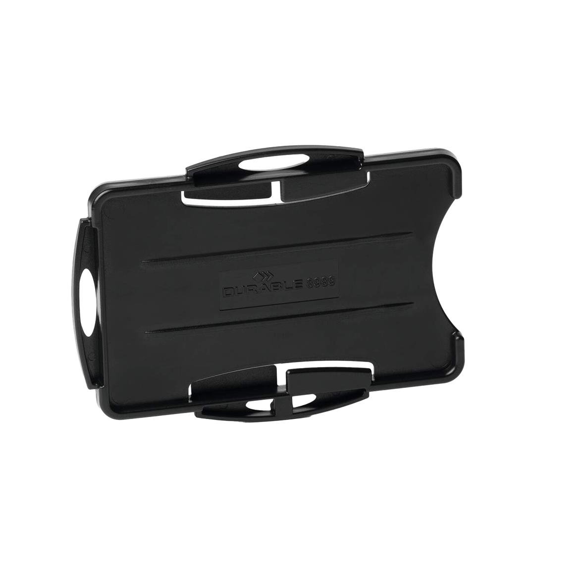 Svart korthållare för 2 kort, hållbar och ECO-vänlig