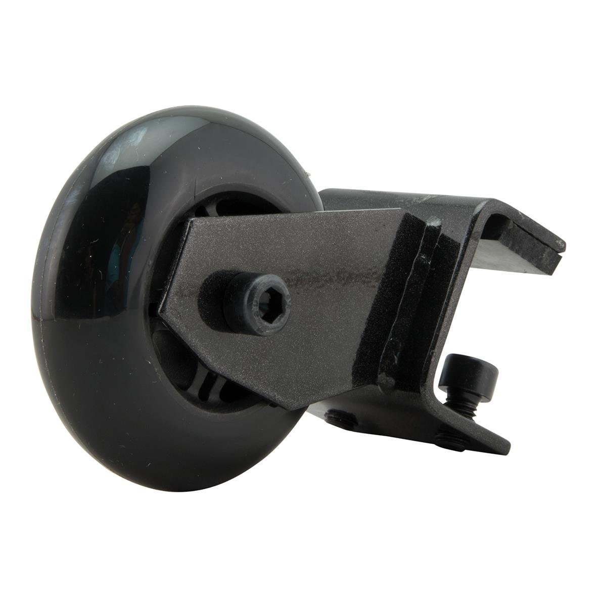 Svart hjul till informationsställ Securit, roterande med fäste