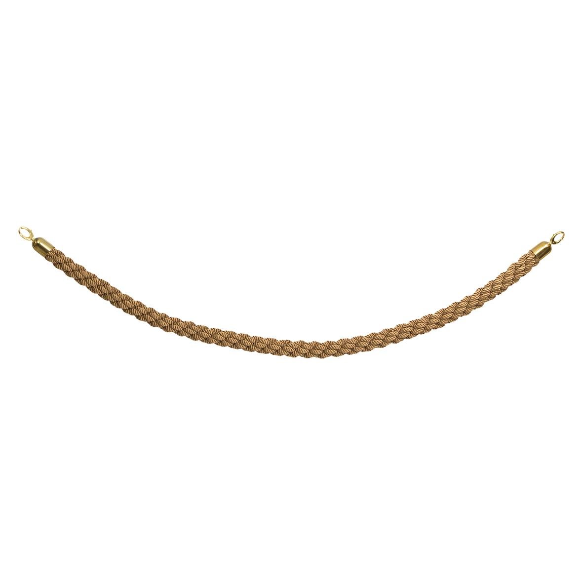 Avspärrningsrep i flätat brons/guld, 150 cm långt