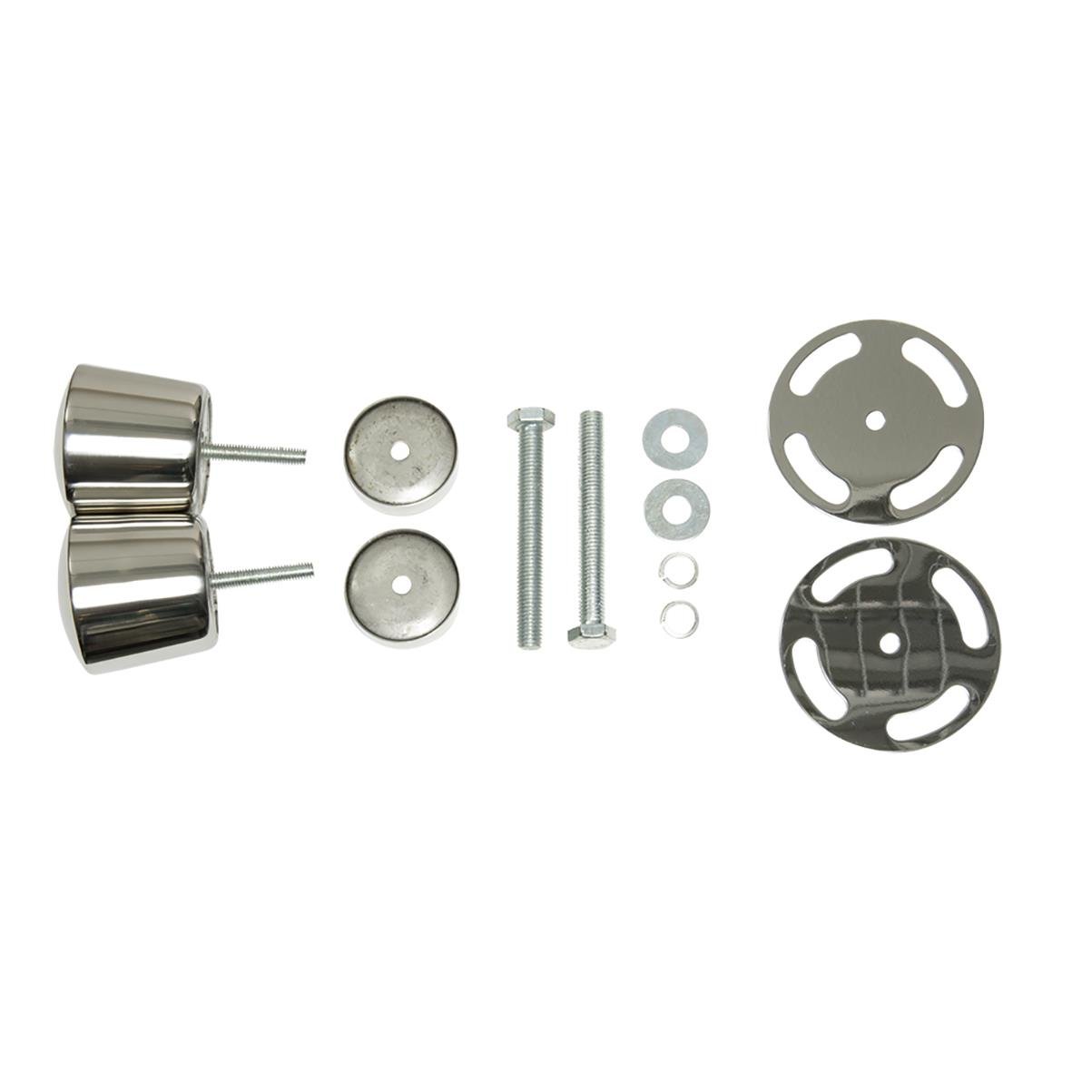 Avspärrningsstolpe Securit Budget Rostfri 100cm med monteringsdelar