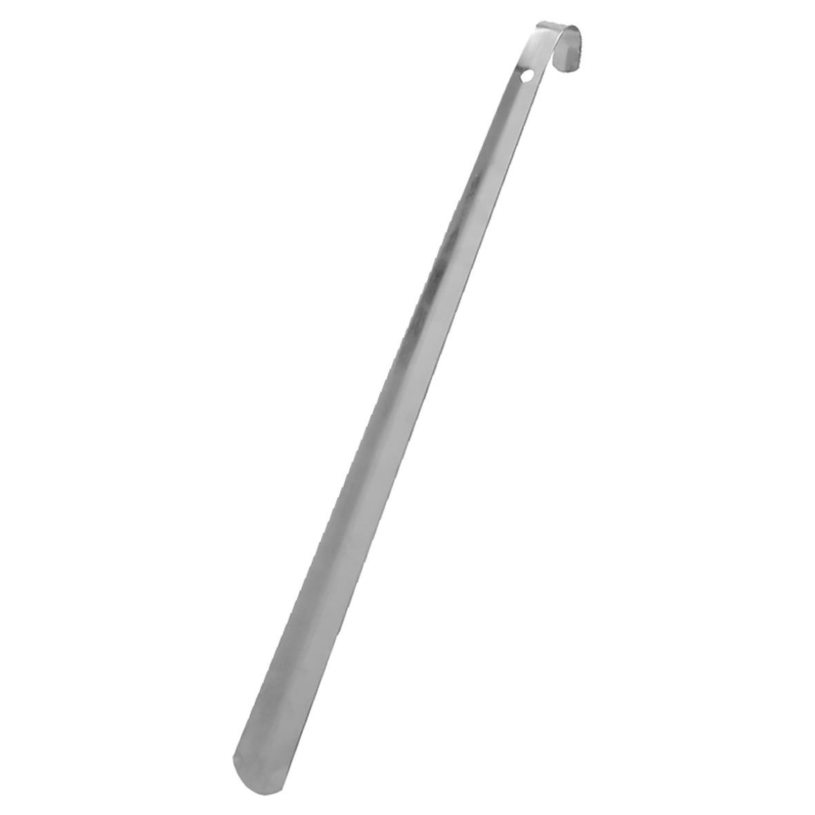 Skohorn i plåt, silverfärgad, 59 cm lång