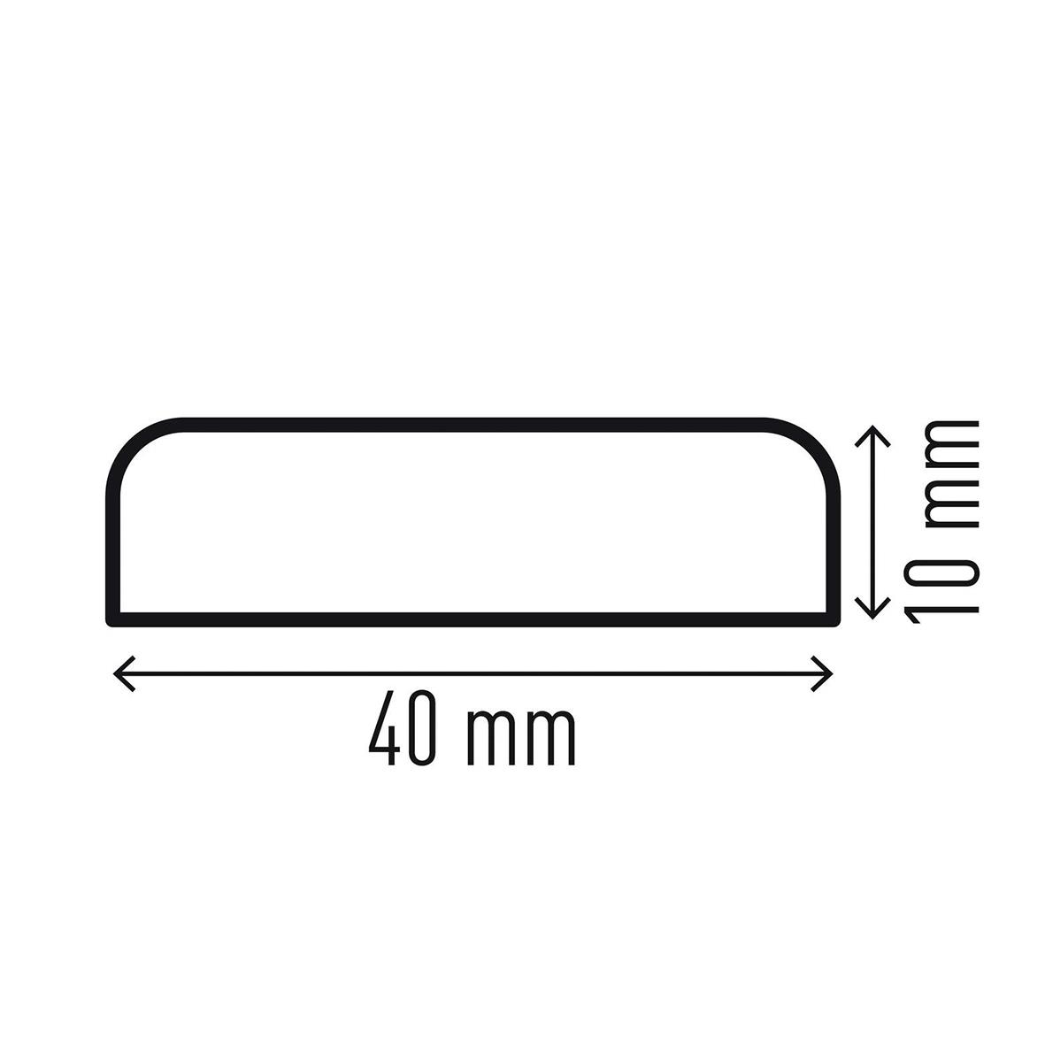 Väggskydd Durable S10 Gul/Svart 1000x40x10mm 85020014_3