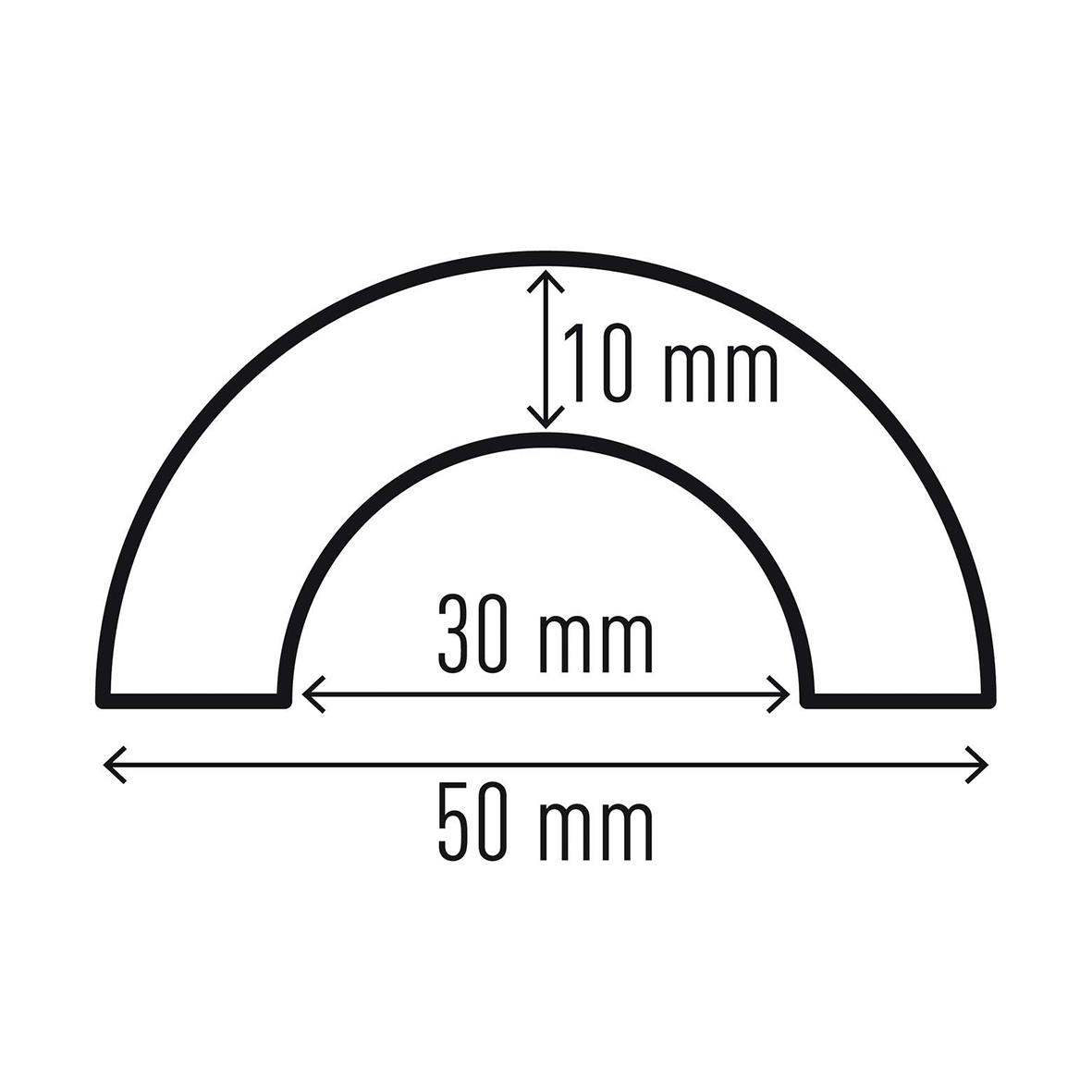 Rörskydd Durable P30 Gul/Svart 1000x50mm 85020017_5