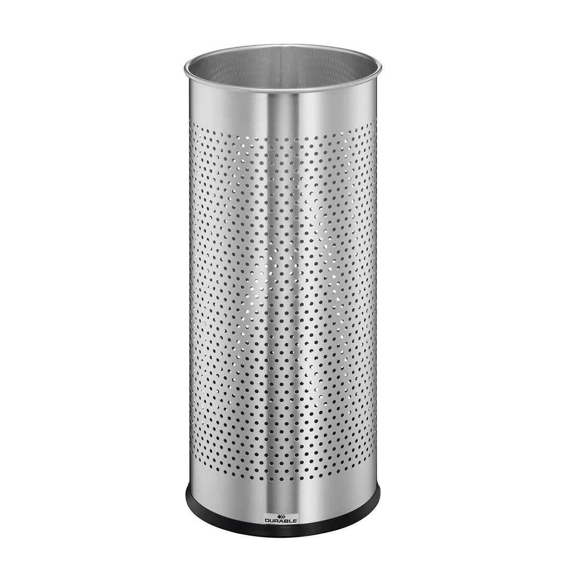 Rostfri paraplyställ i silver med perforerad design, Ø260x620mm
