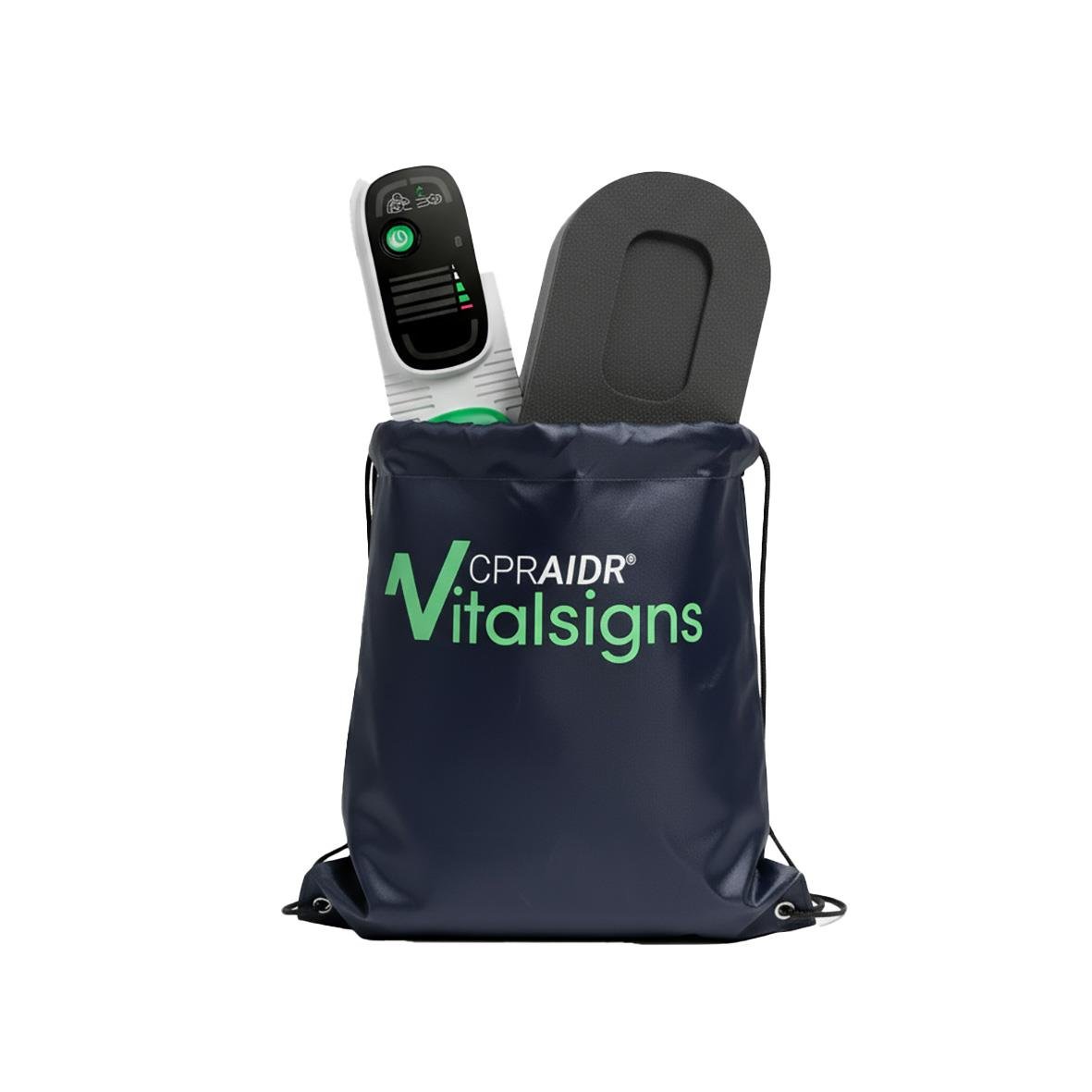 Hjärtstartare CPRAIDR med digital HLR-assistent och väska