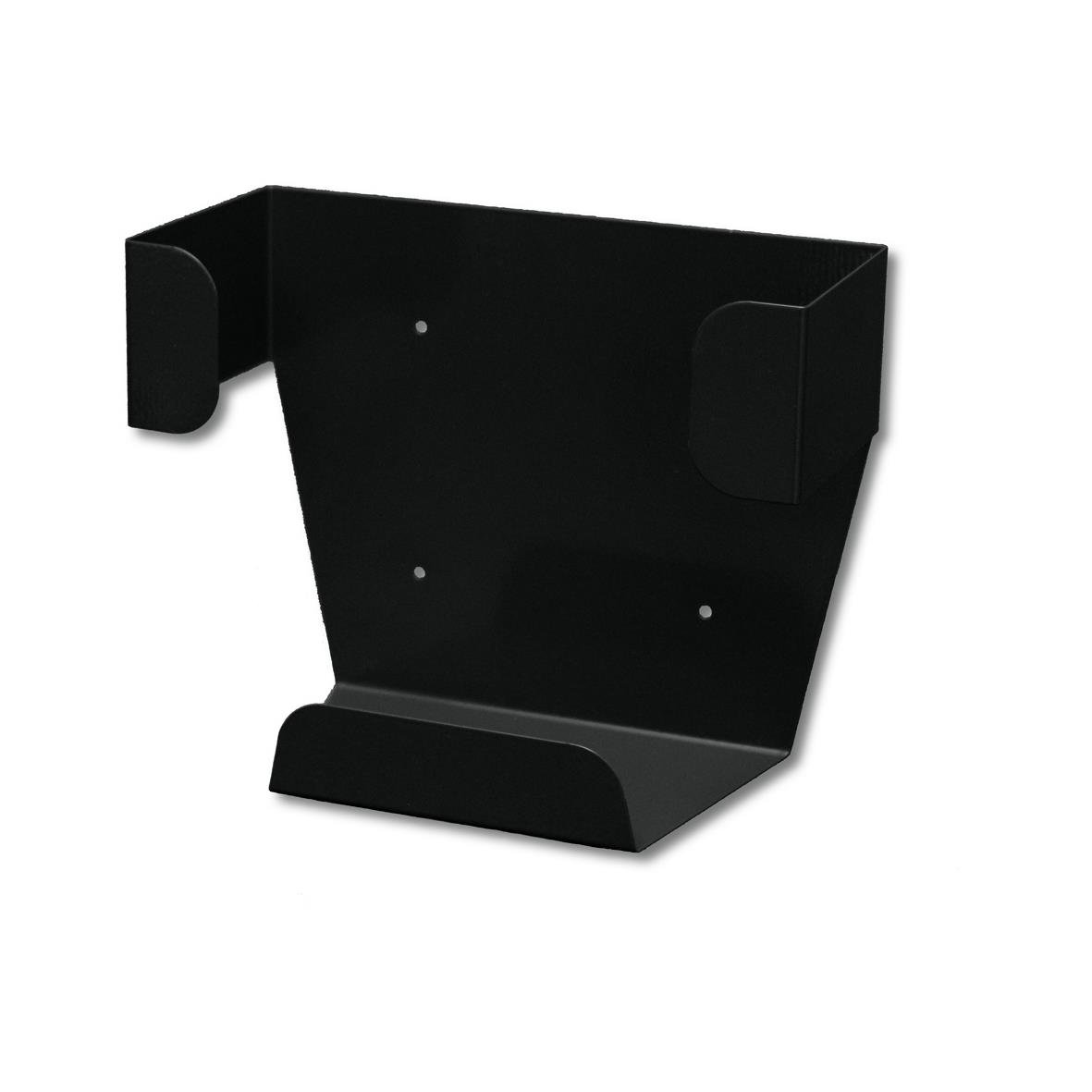 Svart väggfäste för hjärtstartarväska