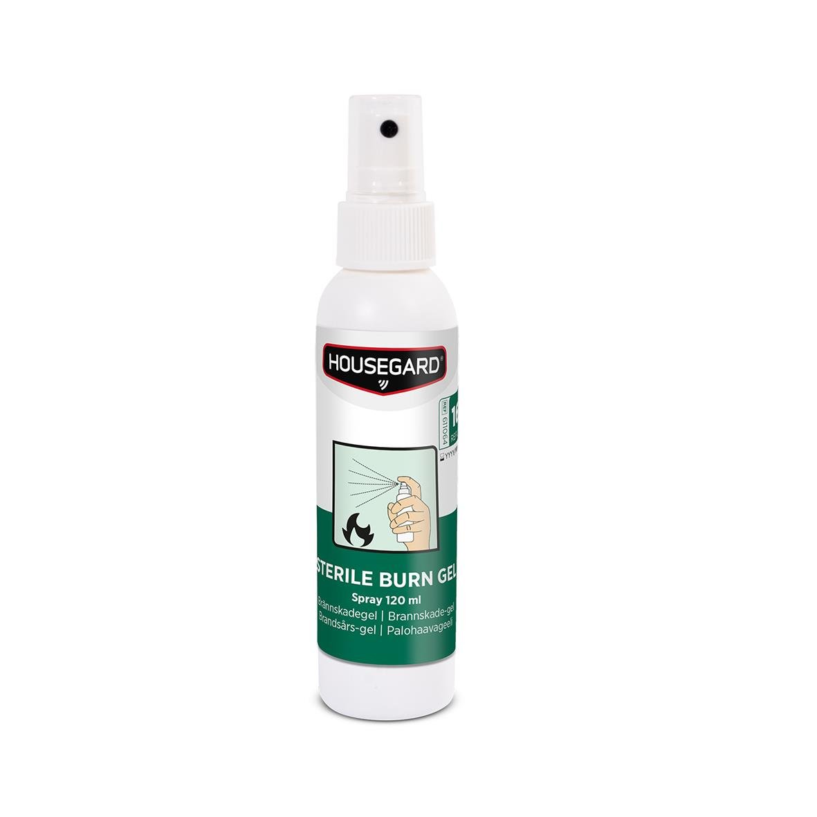 Brännskadegel Housegard Spray 120ml flaska med sprayfunktion