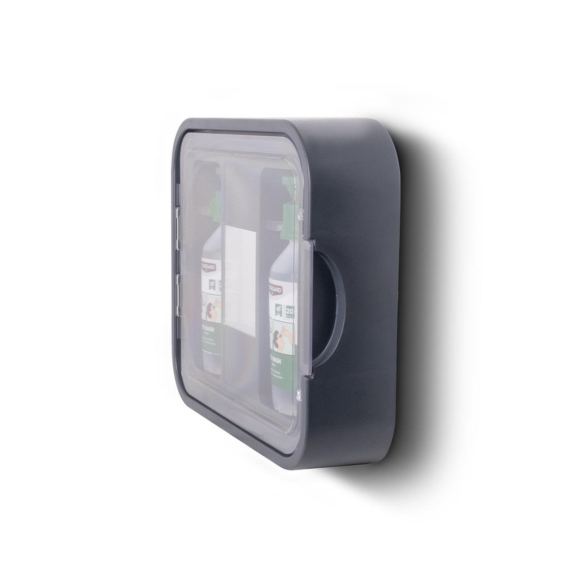 Ögonduschskåp Housegard med två flaskor á 500ml och skylt