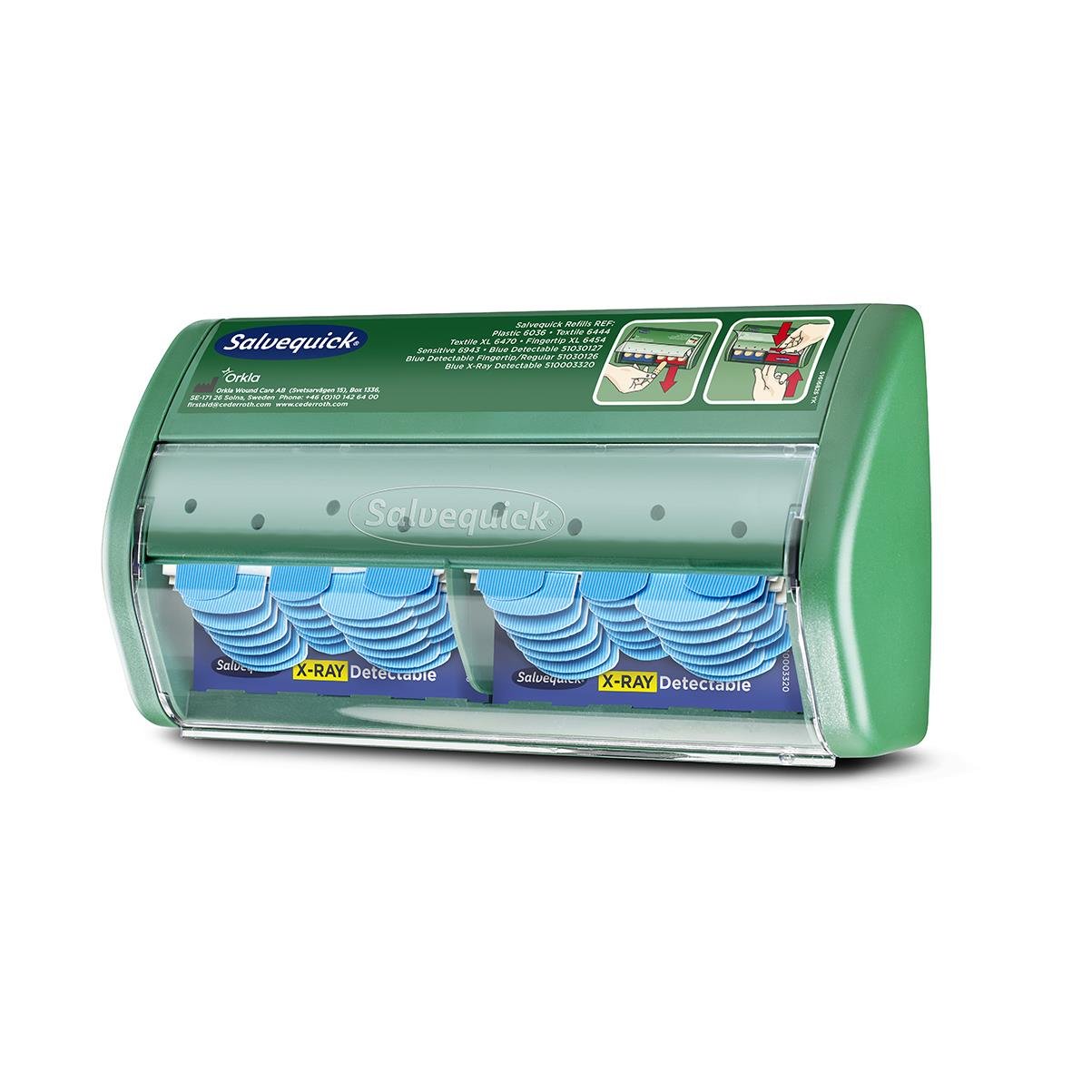 Plåsterautomat Salveqvick X-Ray Detectable för kök med 2x30 plåster