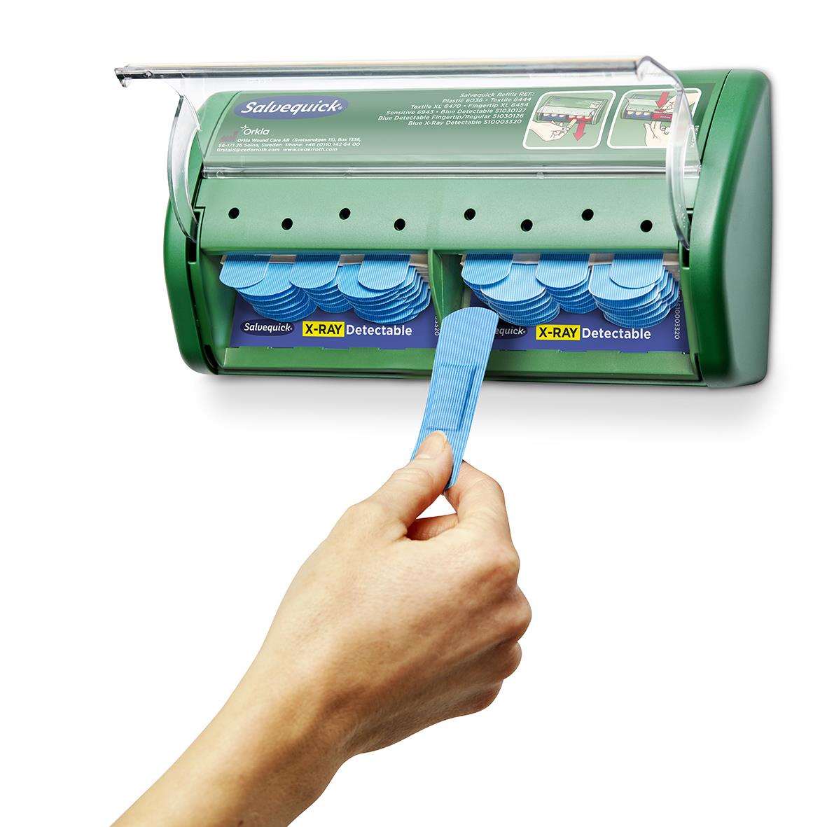 Plåsterautomat Salveqvick X-Ray Detectable för kök med 2x30 plåster