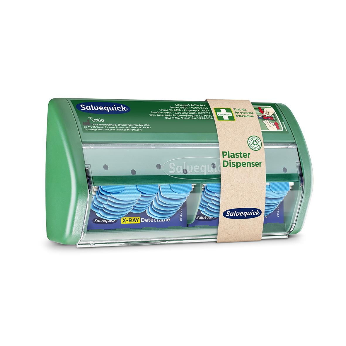 Plåsterautomat Salvequick X-Ray Detectable för kök med 2x30 plåster