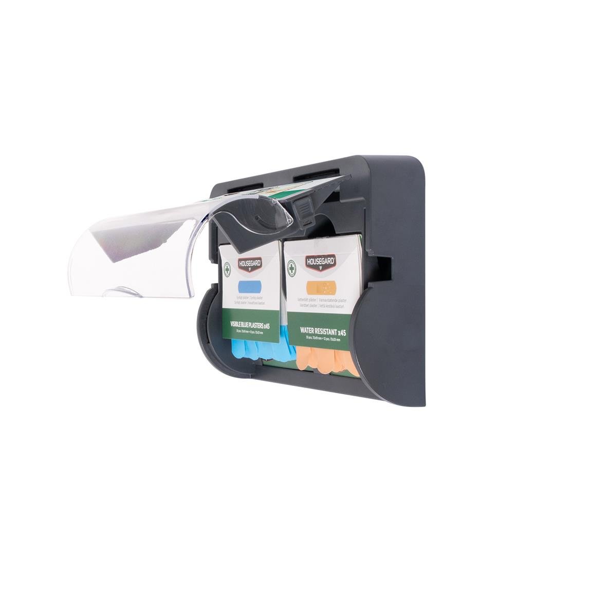 Plåsterautomat Housegard med olika plåster och förbandsmaterial