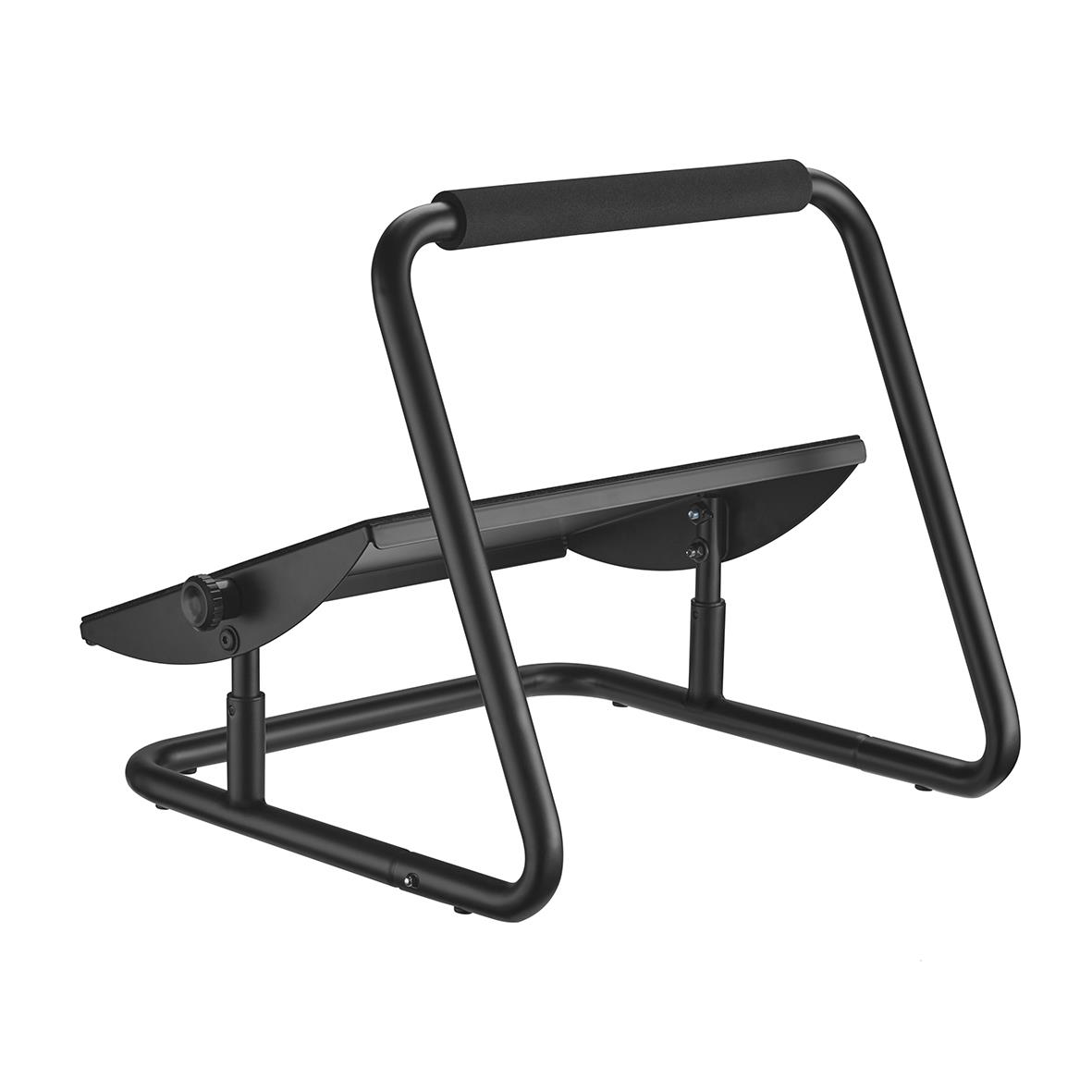 Svart fotstöd Sun-Flex Relax med justerbar lutning och stabil ram