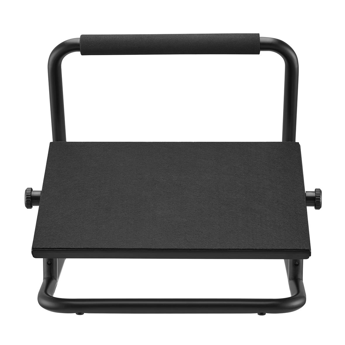 Svart fotstöd Sun-Flex Relax med justerbar höjd och robust ram