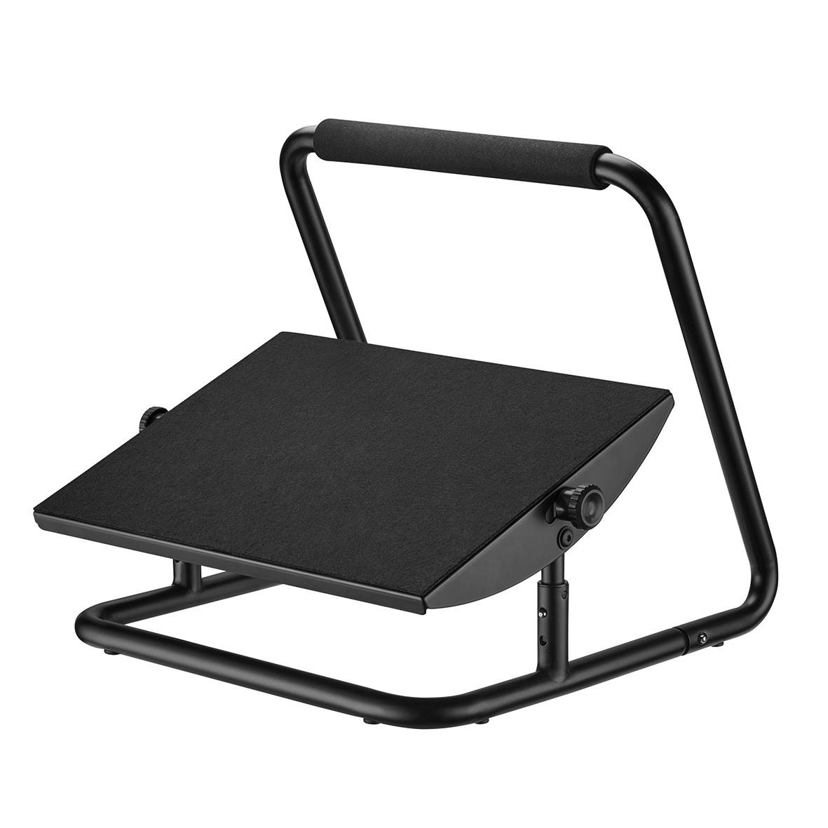 Svart fotstöd Sun-Flex Relax med justerbar plattform och handtag