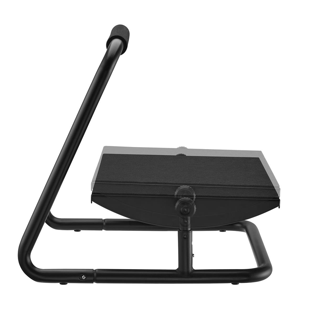 Svart fotstöd Sun-Flex Relax med justerbar lutning och ram