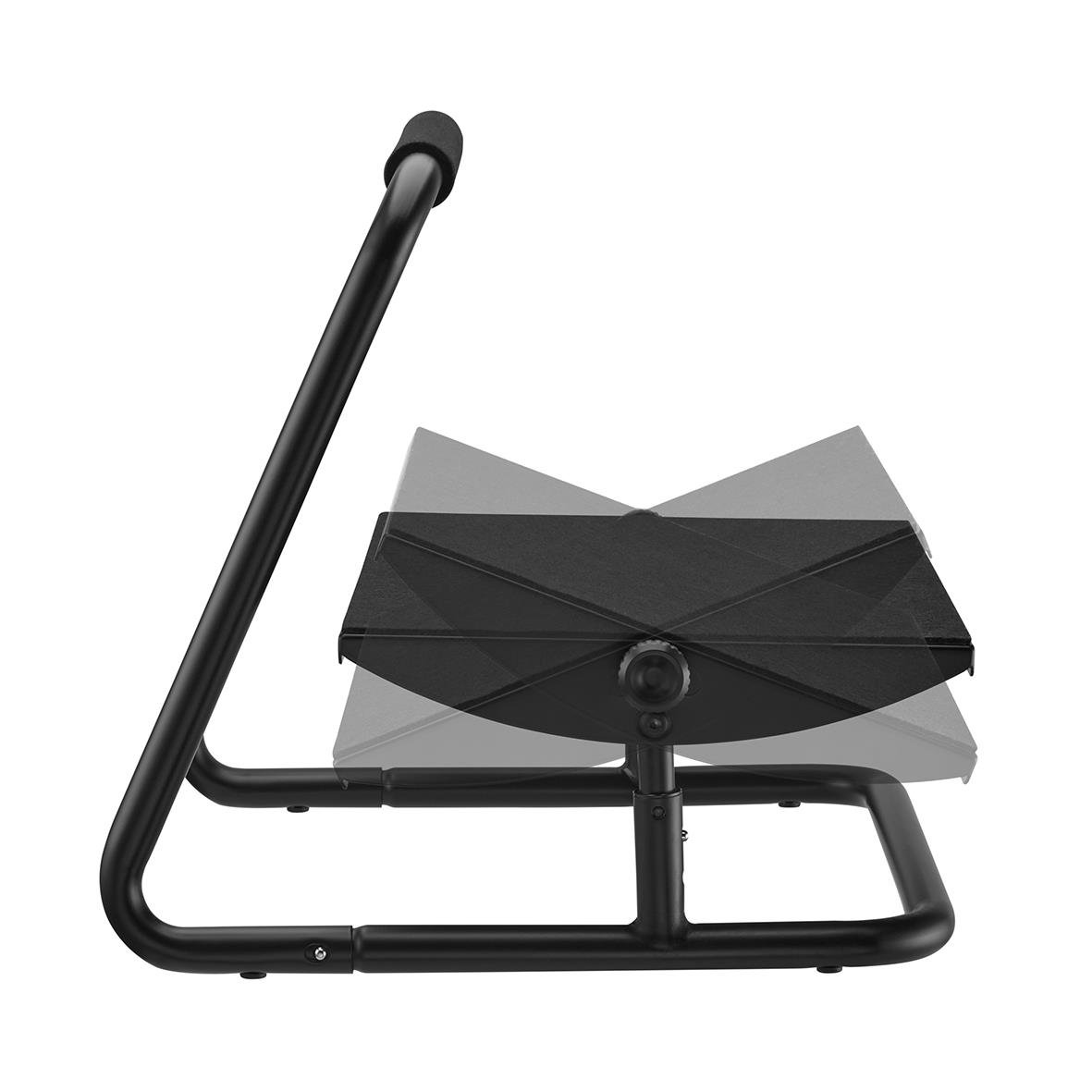 Svart fotstöd Sun-Flex Relax med justerbar plattform och stöd för fötterna