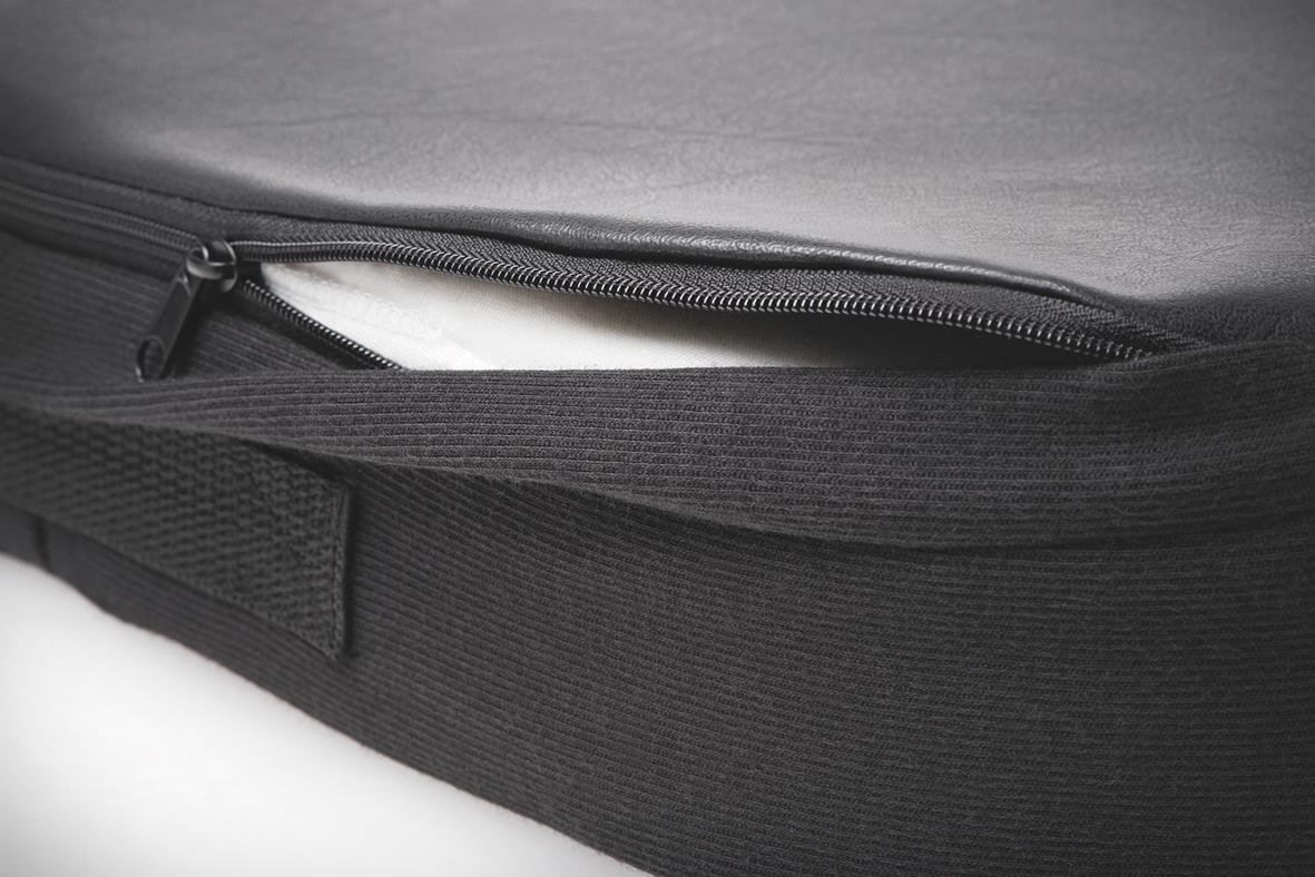 Sittkudde Kensington Ergonom Minnesskum med dragkedja och svart tyg