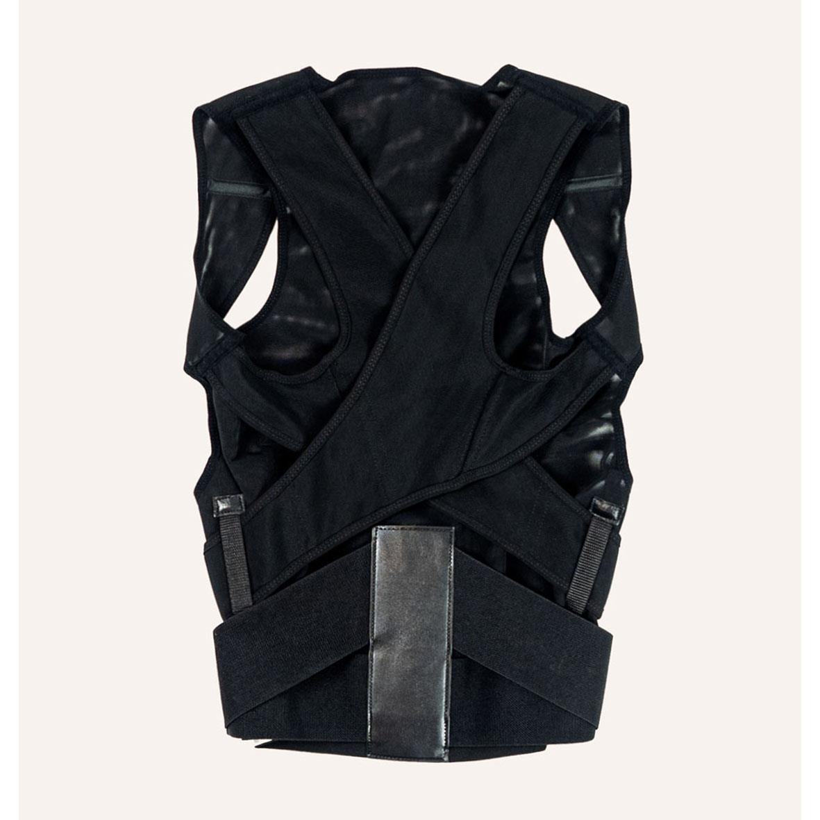 Hållningsväst i svart för extra små storlekar, justerbar och bekväm design för bättre hållning