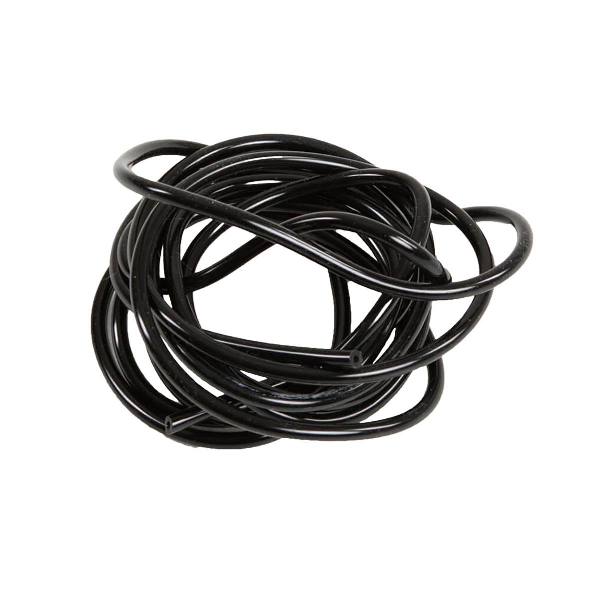 Svart hopprep i en knut, används för träning och lek