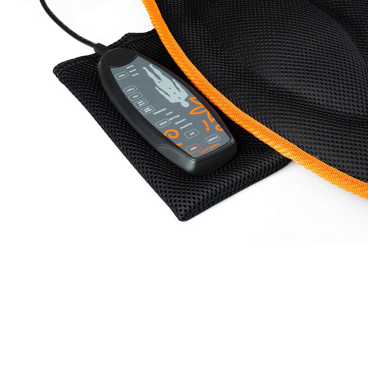 Massagesits Medivon Cosy Mesh med kontrollenhet på svart mesh-ytmaterial