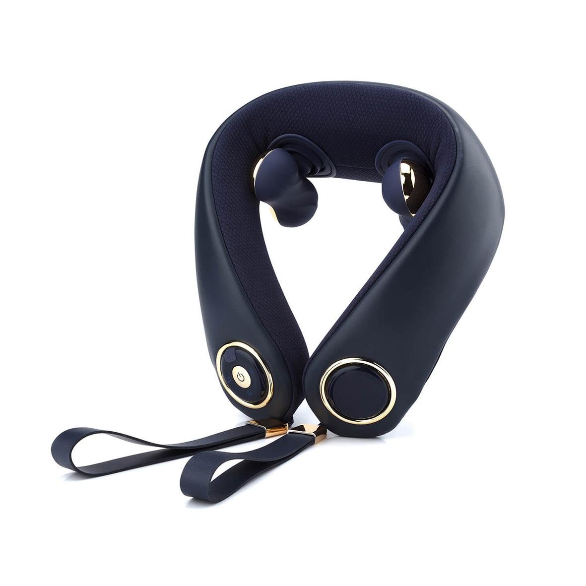 Blå nackmassageapparat Medivon Grand med band och knappar