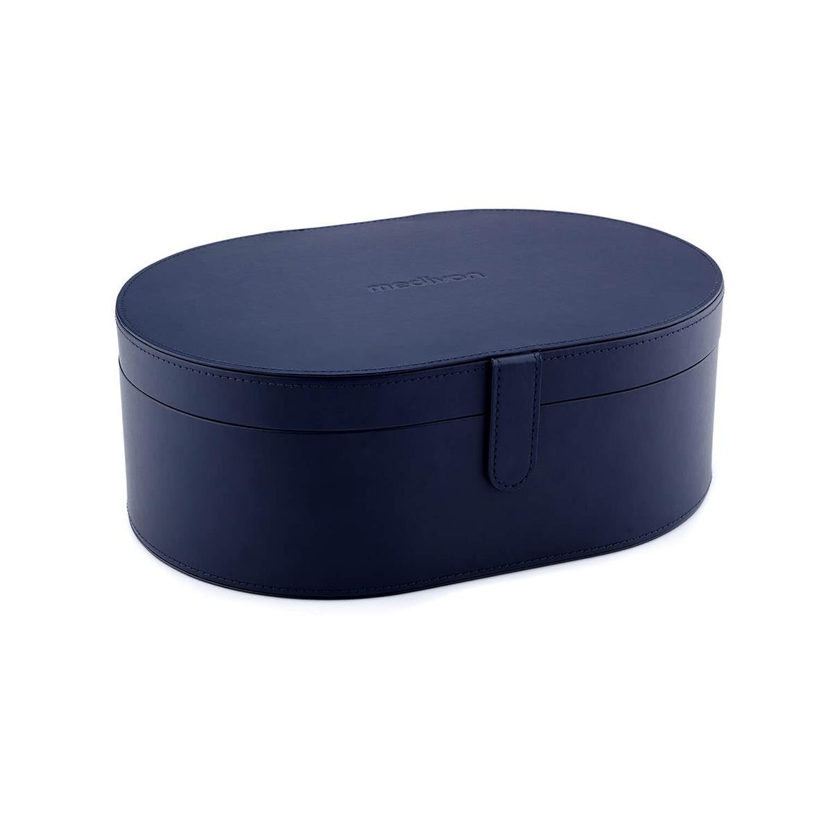 Nackmassageapparat Medivon Grand Blå i oval form med förvaringslåda