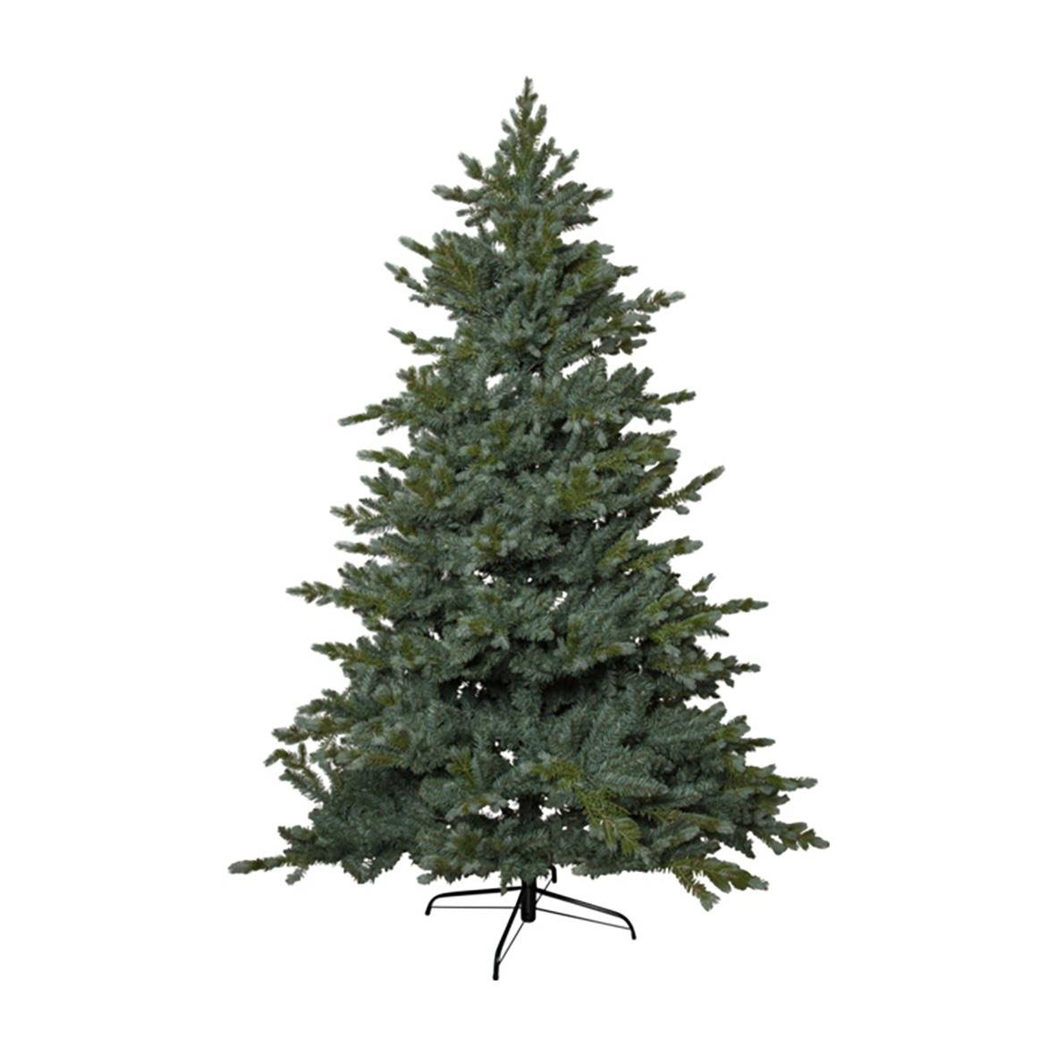 Julgran Greyland 210cm med grön barr och stående fot