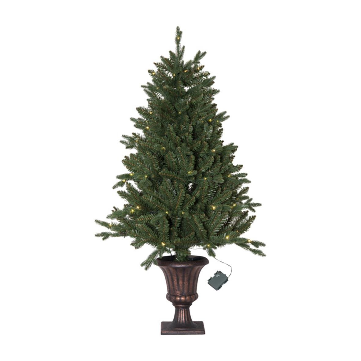 Julgran Byske 80 LED lampor, 120 cm hög, i kruka