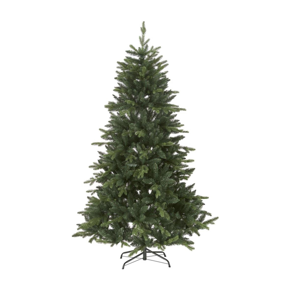 Julgran Bergen 180cm stående med grön färg och plastbas