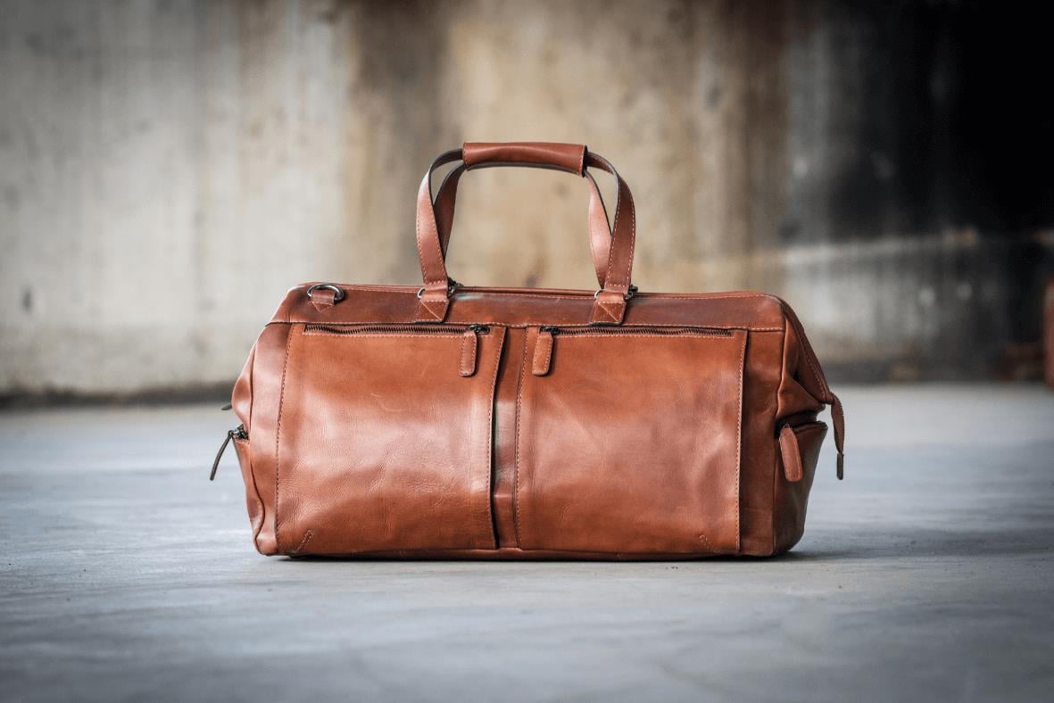 Weekendbag Portofino Skinn Cognac 88036086_7